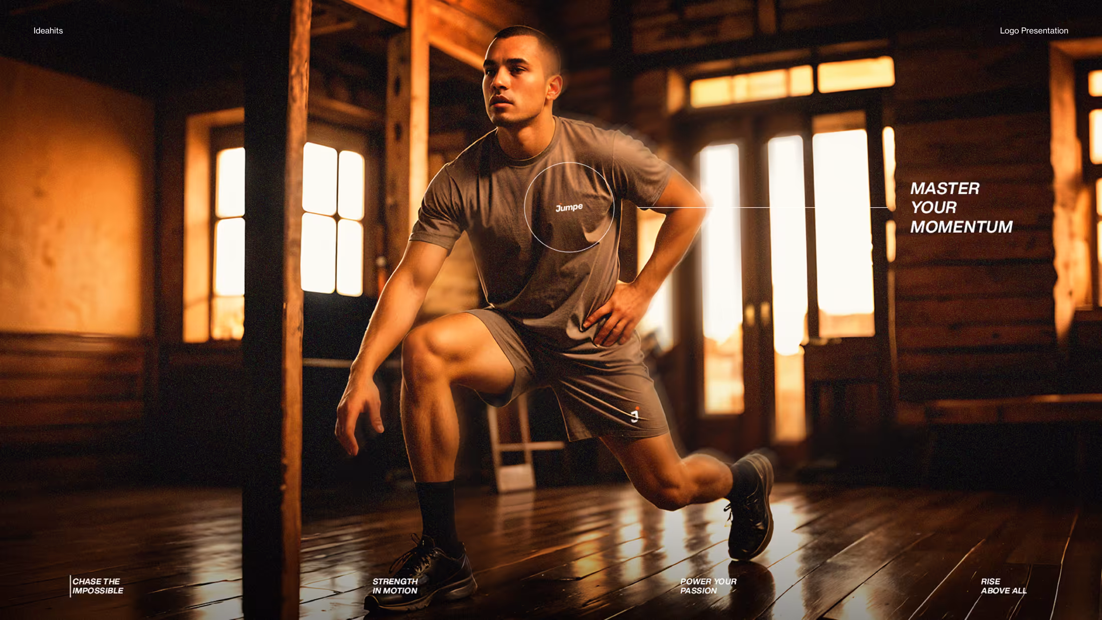 Jumpe indoor training campaign slide