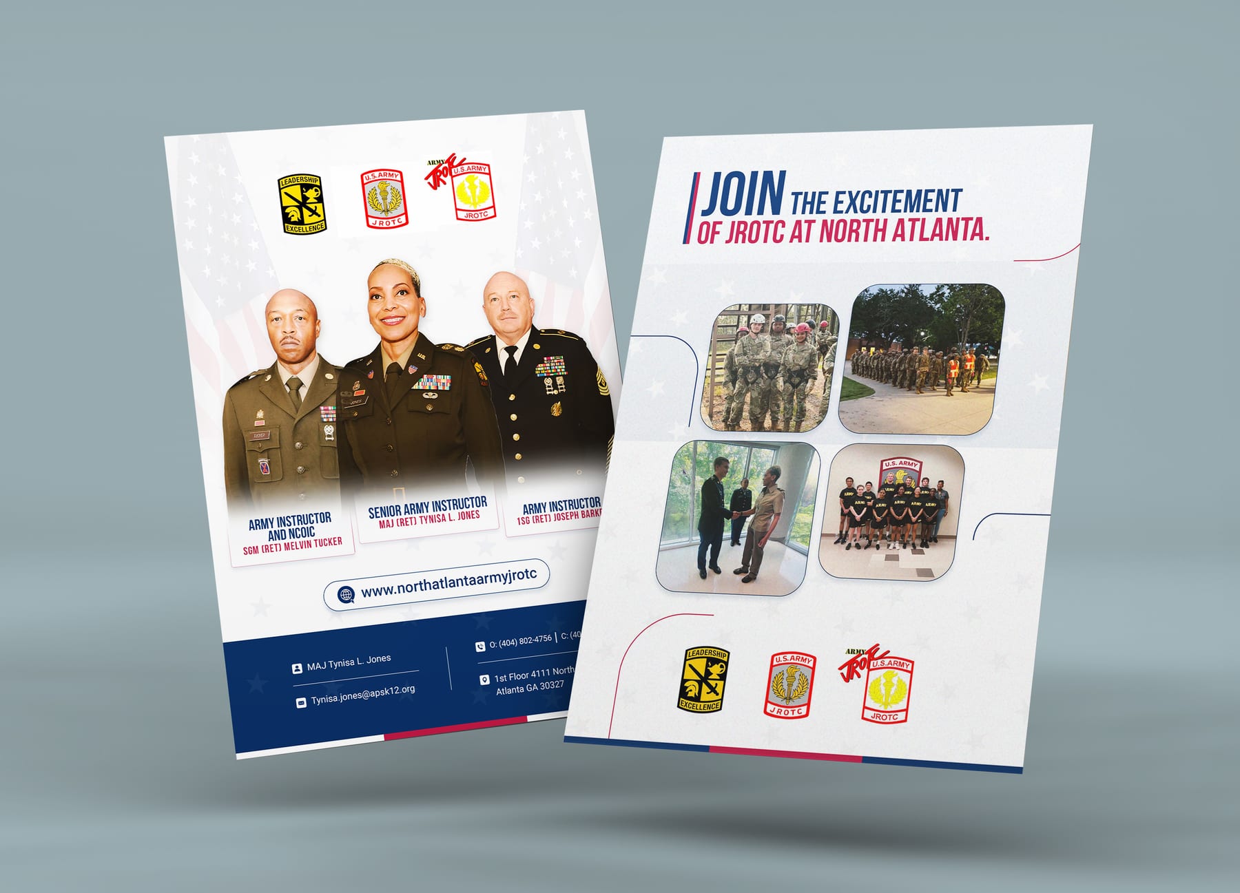 Flyer design close-up