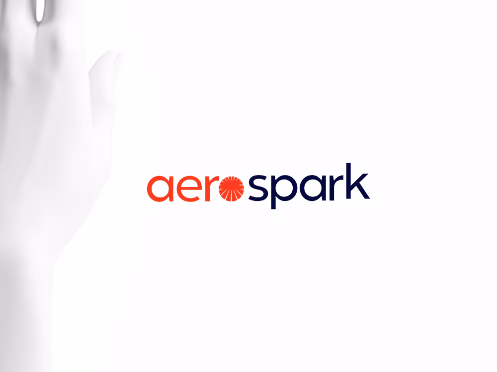 Aerospark brand identity wordmark