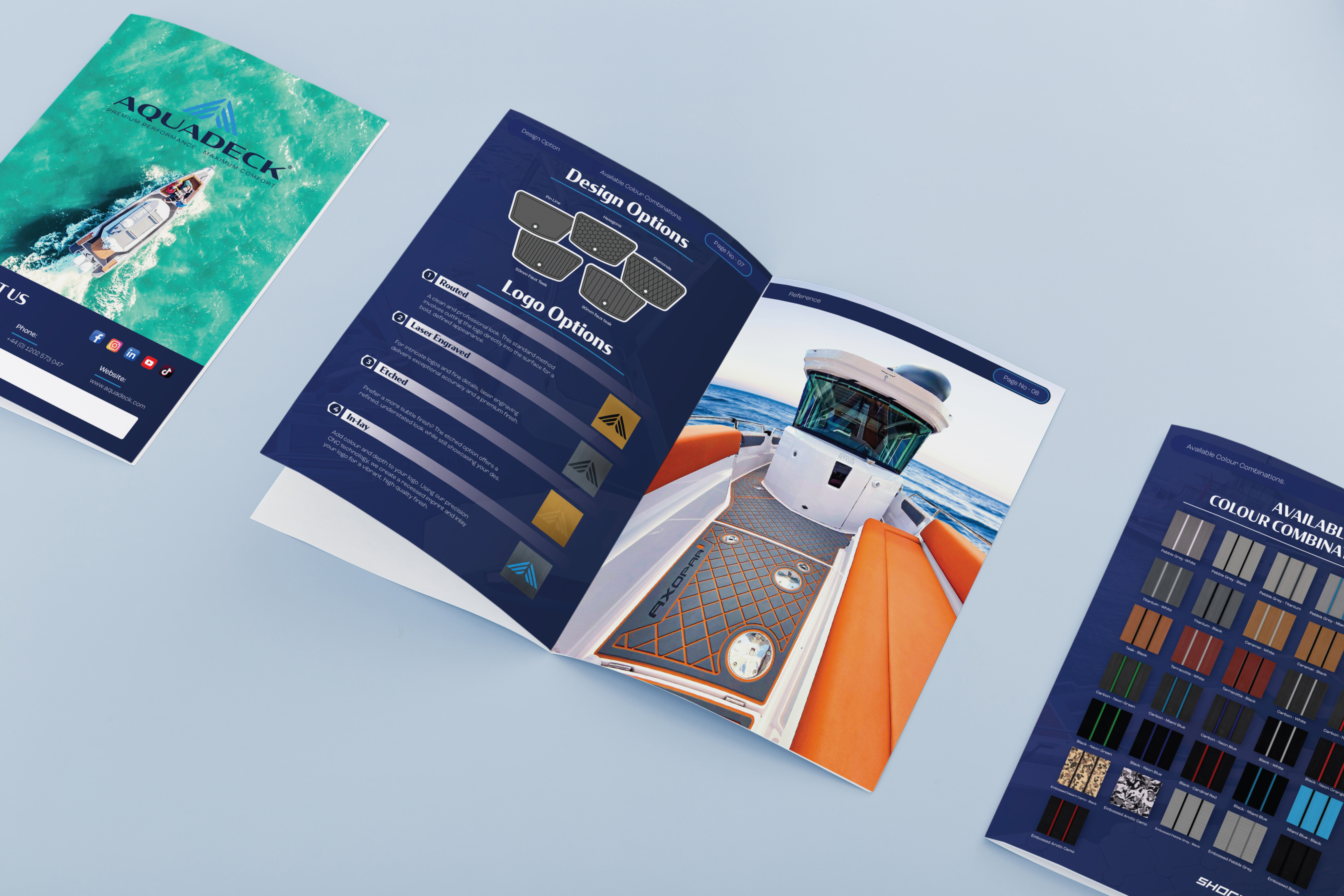 Aquadeck brochure options layout