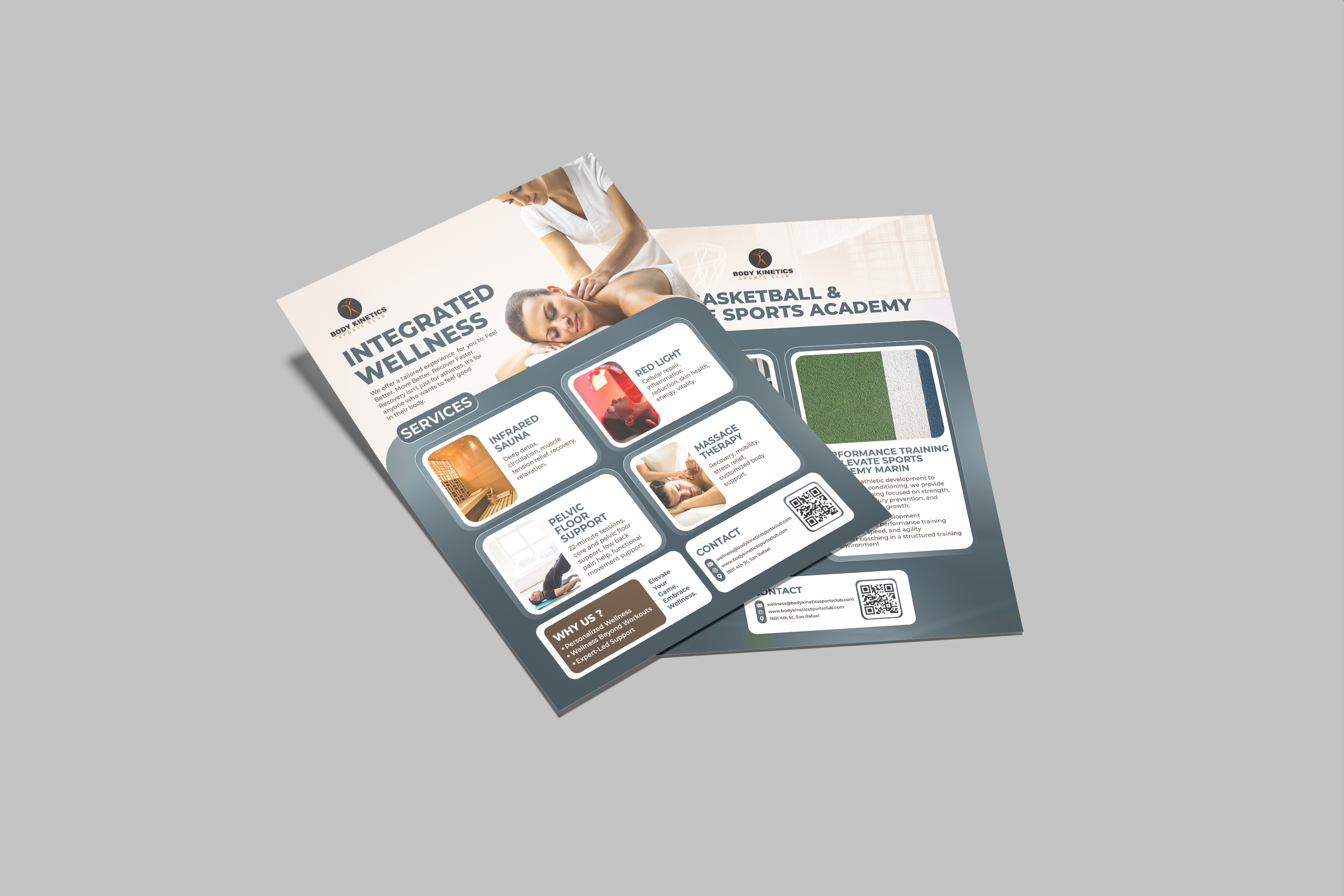 Body Kinetics brochure layout