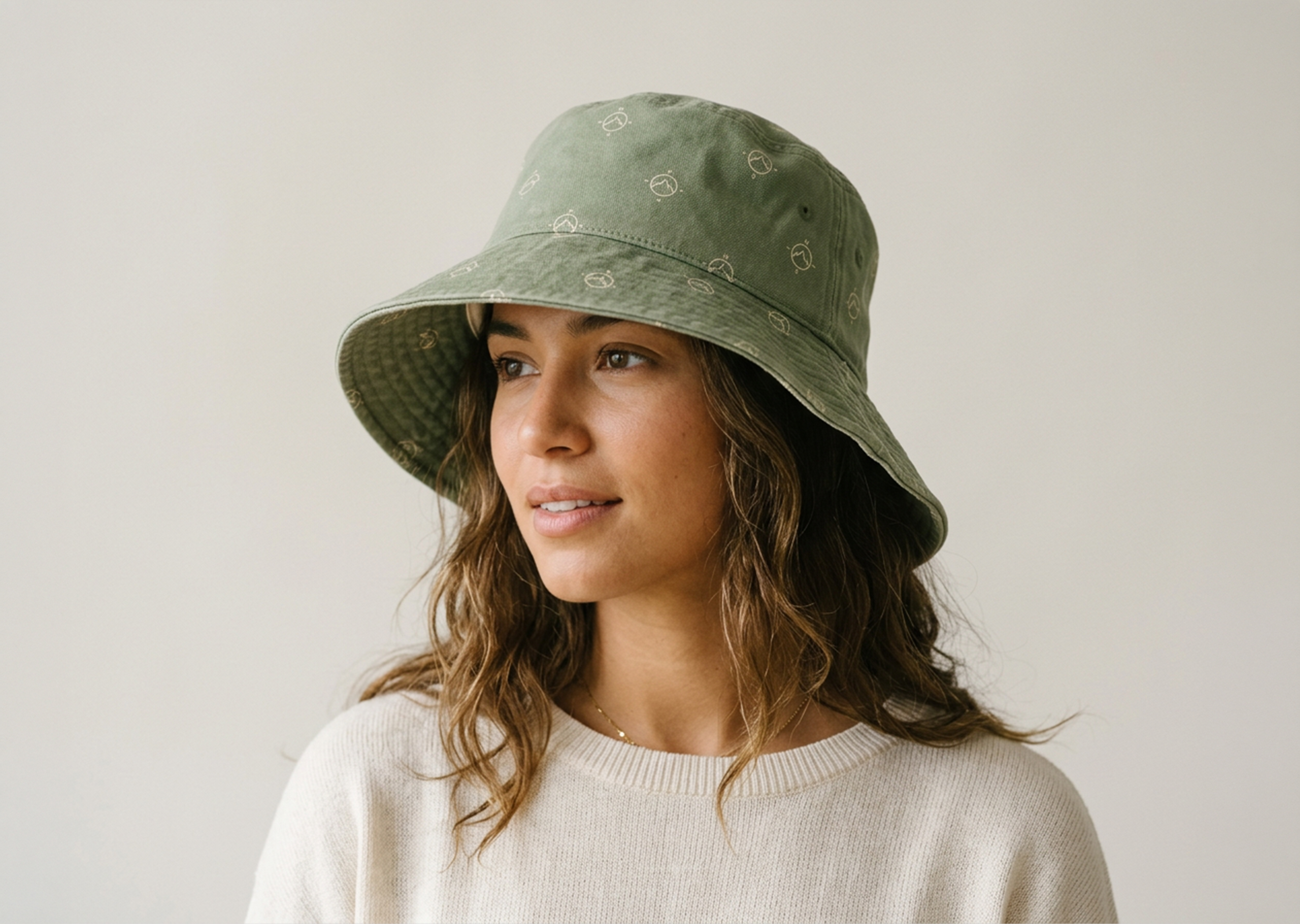 Branded bucket hat design