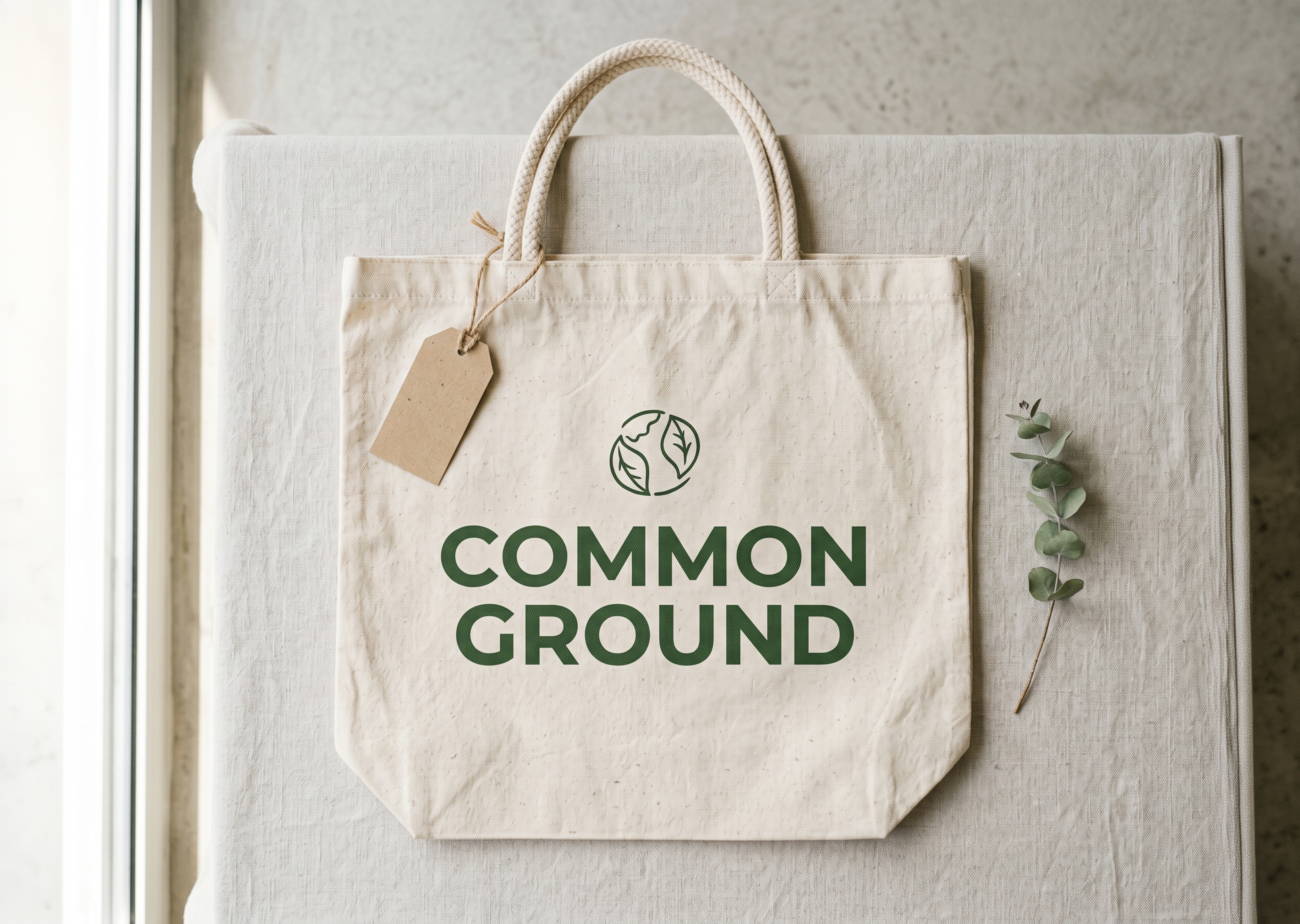 Branded tote bag design