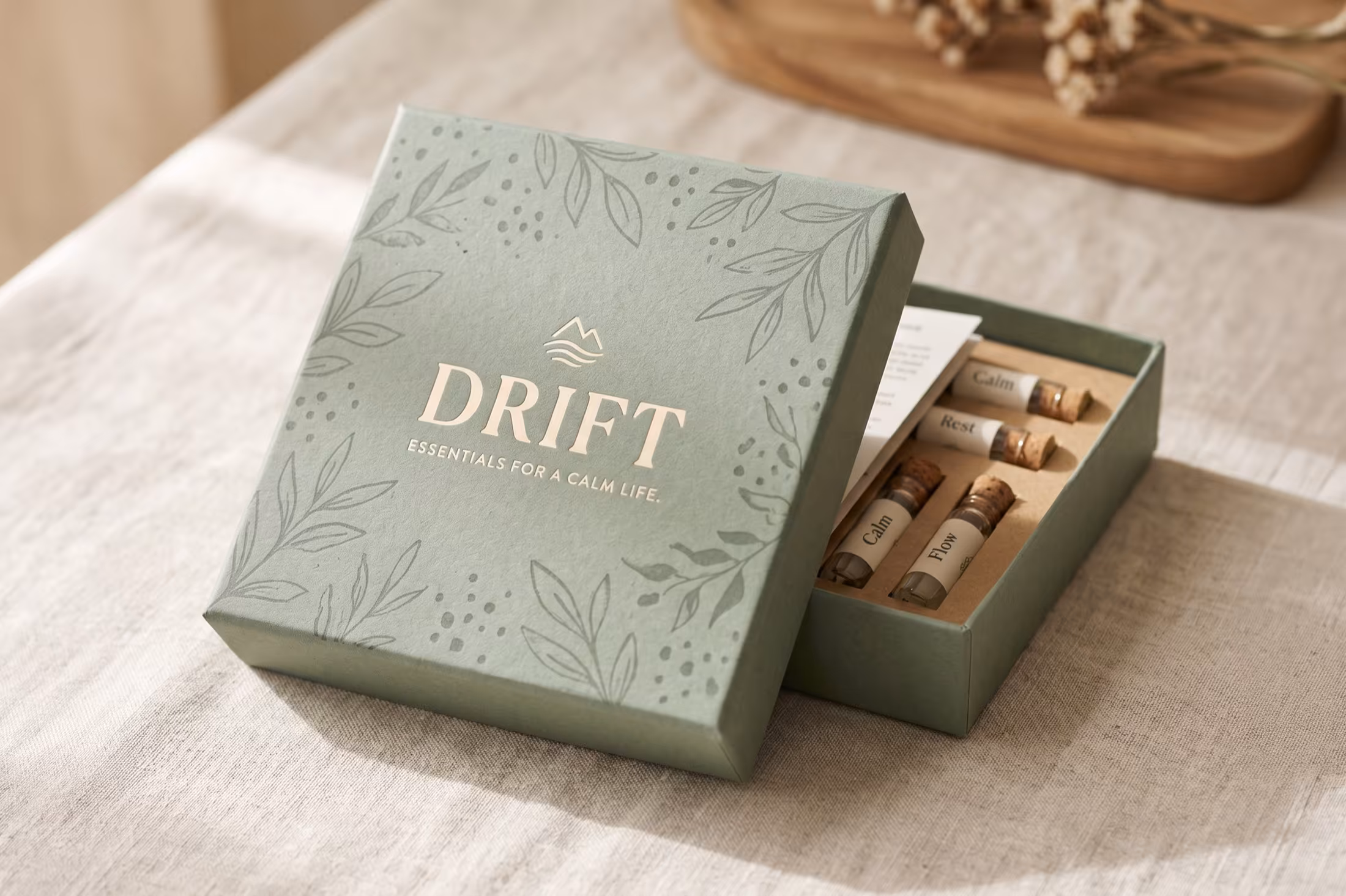 Discovery product box packaging mockup