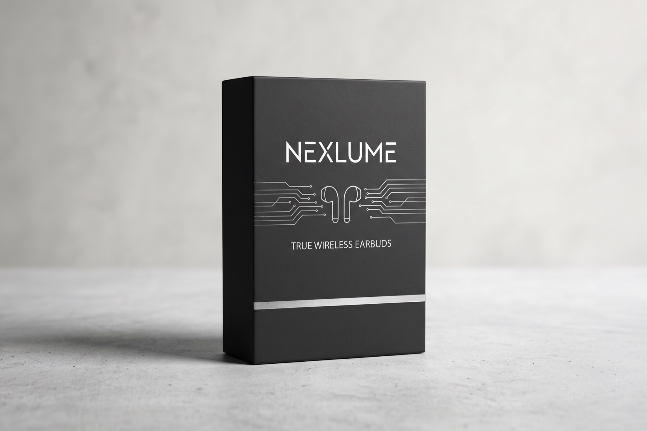 Tech accessory box packaging design