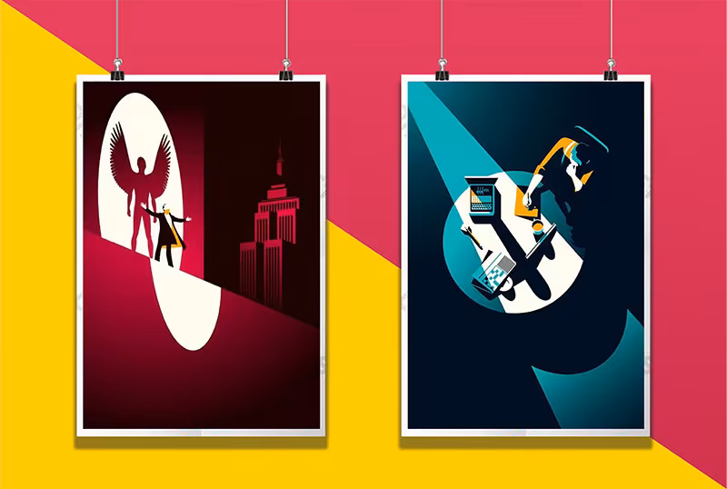 SaaS Landing Page Hero Illustration